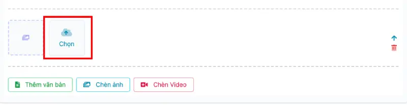 Chèn hình ảnh vào bài viết